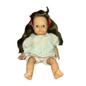 Vintage Gotz Puppen Doll Brown Hair Brown Eyes Heart Polka Dot Outfit 14-24